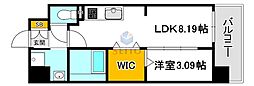 WORVE吹田江坂 1LDKの間取図画像