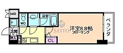 サムティ江坂レガーロ 1Kの間取図画像