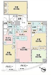 ロワール横濱レムナンツ 3LDKの間取図画像
