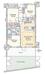 ウィルローズ住吉 3LDKの間取図画像