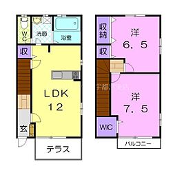 インフィニート 2LDKの間取図画像