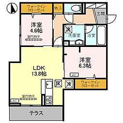 間取図画像 2LDK