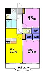間取図画像 2DK