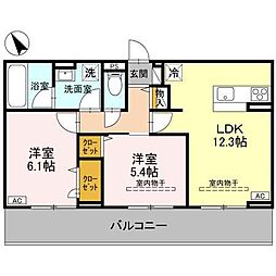 間取図画像 2LDK