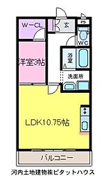 WAN'SPARKSAKURAB 1SKの間取図画像