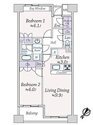 間取図画像 2LDK