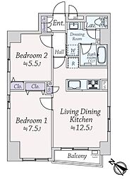 間取図画像 2LDK