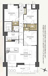 間取図画像 3LDK