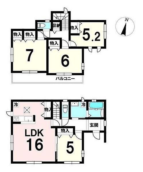 間取りを拡大表示