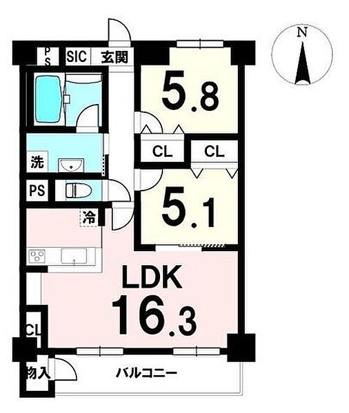間取りを拡大表示