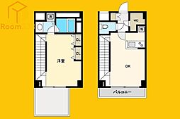 ＨＦ中野坂上レジデンス 1階1LDKの間取り