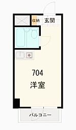 サンハイツ神田・北村ビル ワンルームの間取図画像