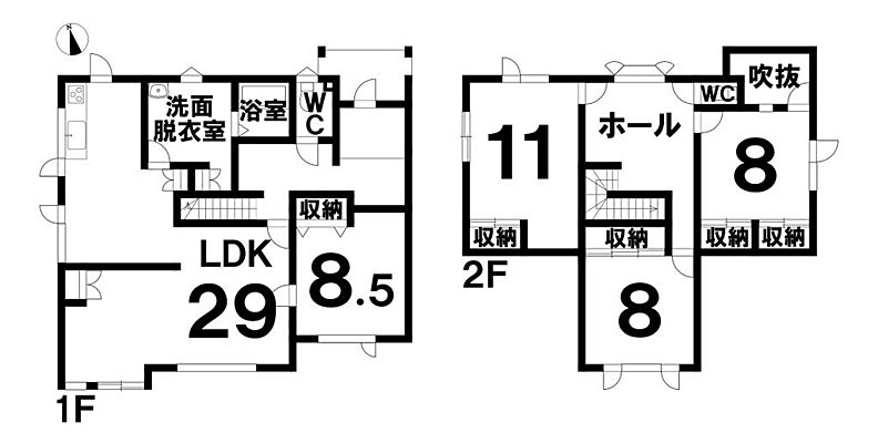 間取り 帯広市西20条南5丁目　中古物件