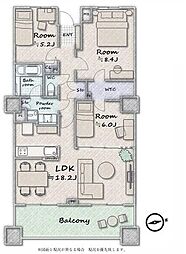 間取図画像 3LDK