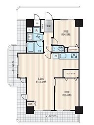 ドリームホーム松戸 2LDKの間取図画像