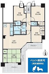 ルネサンスアベニュー北小金 4LDKの間取図画像