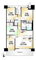 プレサンスロジェ洛北 4LDKの間取図画像