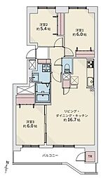 間取図画像 3LDK