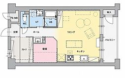 ダイアパレス南3条 ワンルームの間取図画像