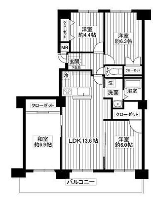 間取り カーサ手稲本町 1階/-