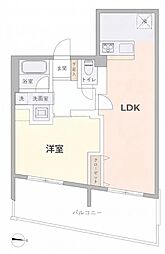 セザール大橋マンション 1LDKの間取図画像