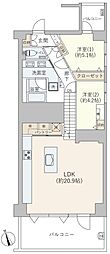 Y'SPORT 2LDKの間取図画像