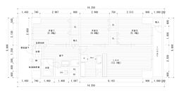 上星川団地3号棟 3LDKの間取図画像