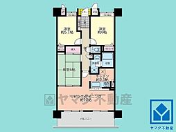 西宮マリナパークシティ・花のまちマリナヴィラ 3LDKの間取り