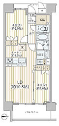ジ・アーバネックスなんば 2SLDKの間取図画像