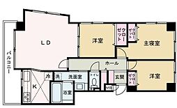 ヴェルデ月寒 3LDKの間取図画像