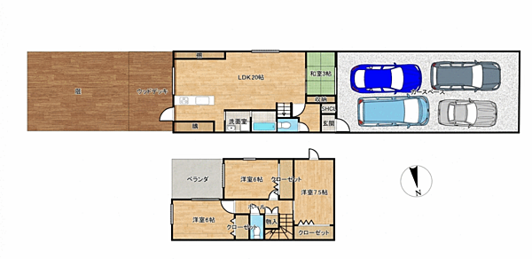間取りを拡大表示