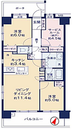 間取図画像 2SLDK