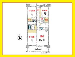 間取図画像 3LDK