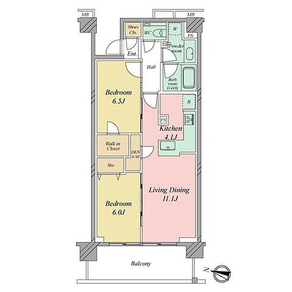 間取りを拡大表示