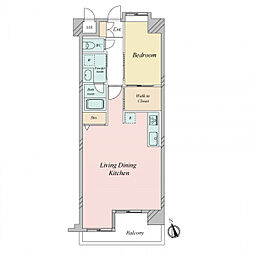 間取図画像 1LDK