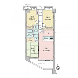 サングレイス矢向 3LDKの間取図画像