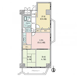 間取図画像 3LDK