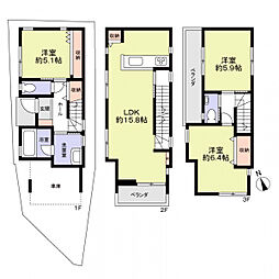 山陽電鉄本線 藤江駅 徒歩12分 3LDKの間取り
