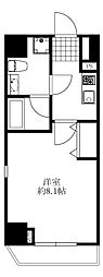 LUXEAERヨコハマ 1Kの間取図画像