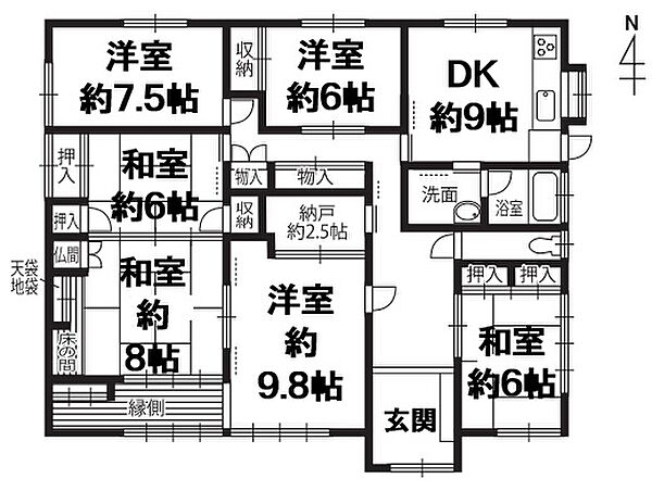 間取りを拡大表示