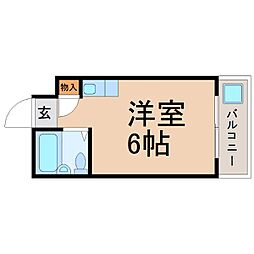 メゾン・ド・パルテール ワンルームの間取図画像