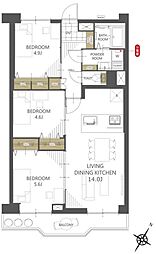 間取図画像 3LDK