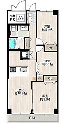 ルーセル南浦和 3LDKの間取図画像