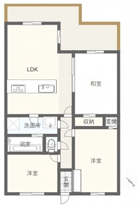 3LDK 間取り