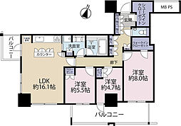 ザ・大宮タワーズ 3SLDKの間取図画像