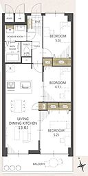 間取図画像 3LDK