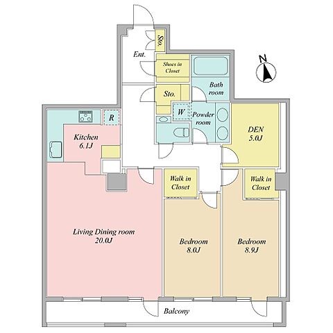 間取り ザ・ウエストミンスター六本木 4階/-