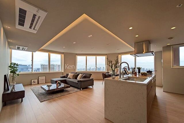 リビング/ダイニング 芝浦アイランド　ケープタワー 48階/-