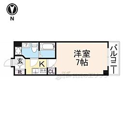 ARC吉田駅前 1Kの間取図画像