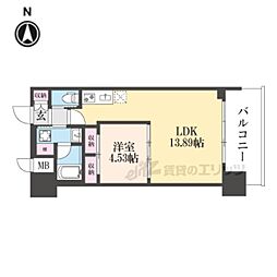 プレジオ永和ASIAN 1LDKの間取図画像